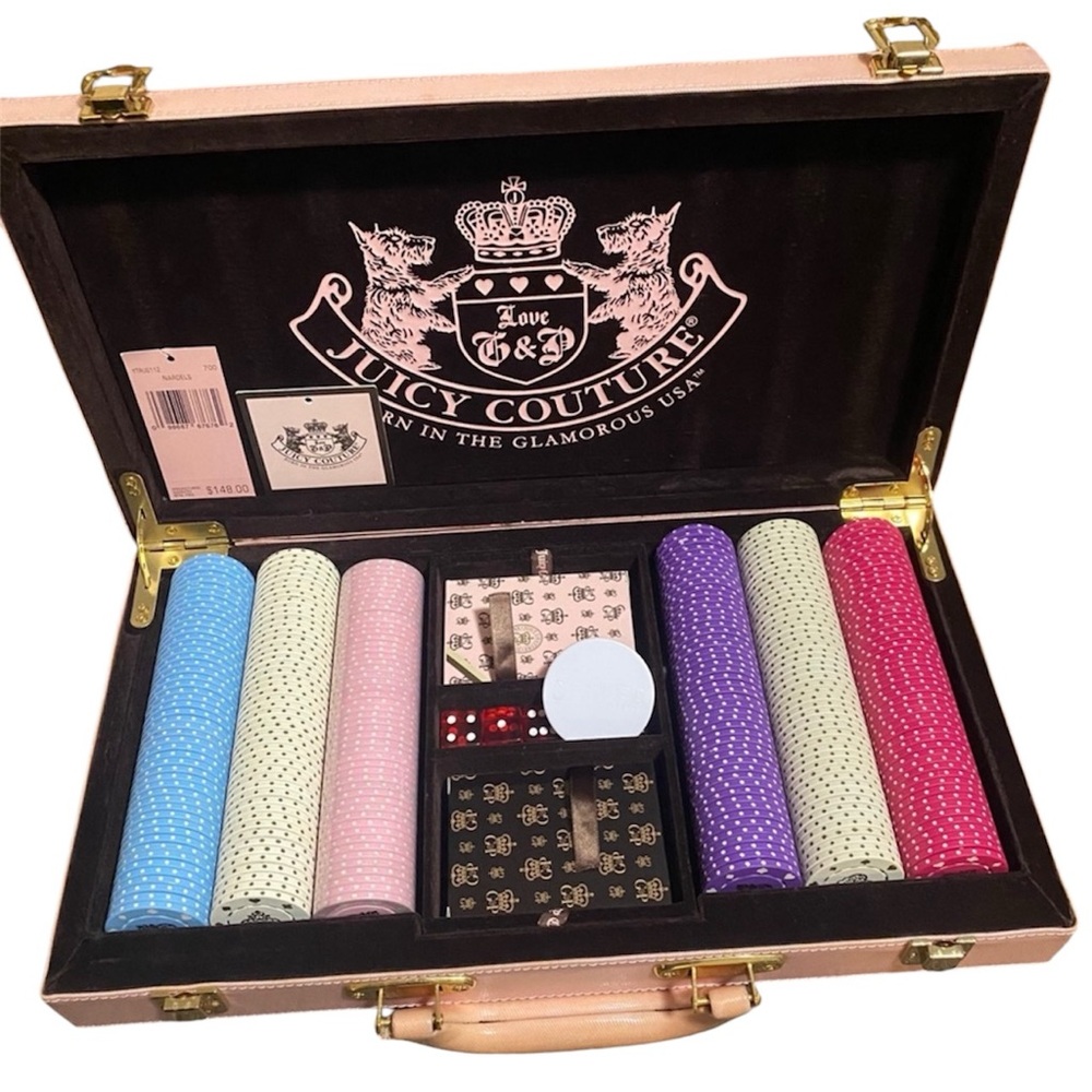 Rare 2000’s Pink Juicy Couture Poker Set